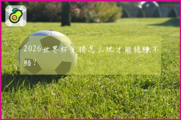 2026世界杯竞猜怎么玩才能稳赚不赔？